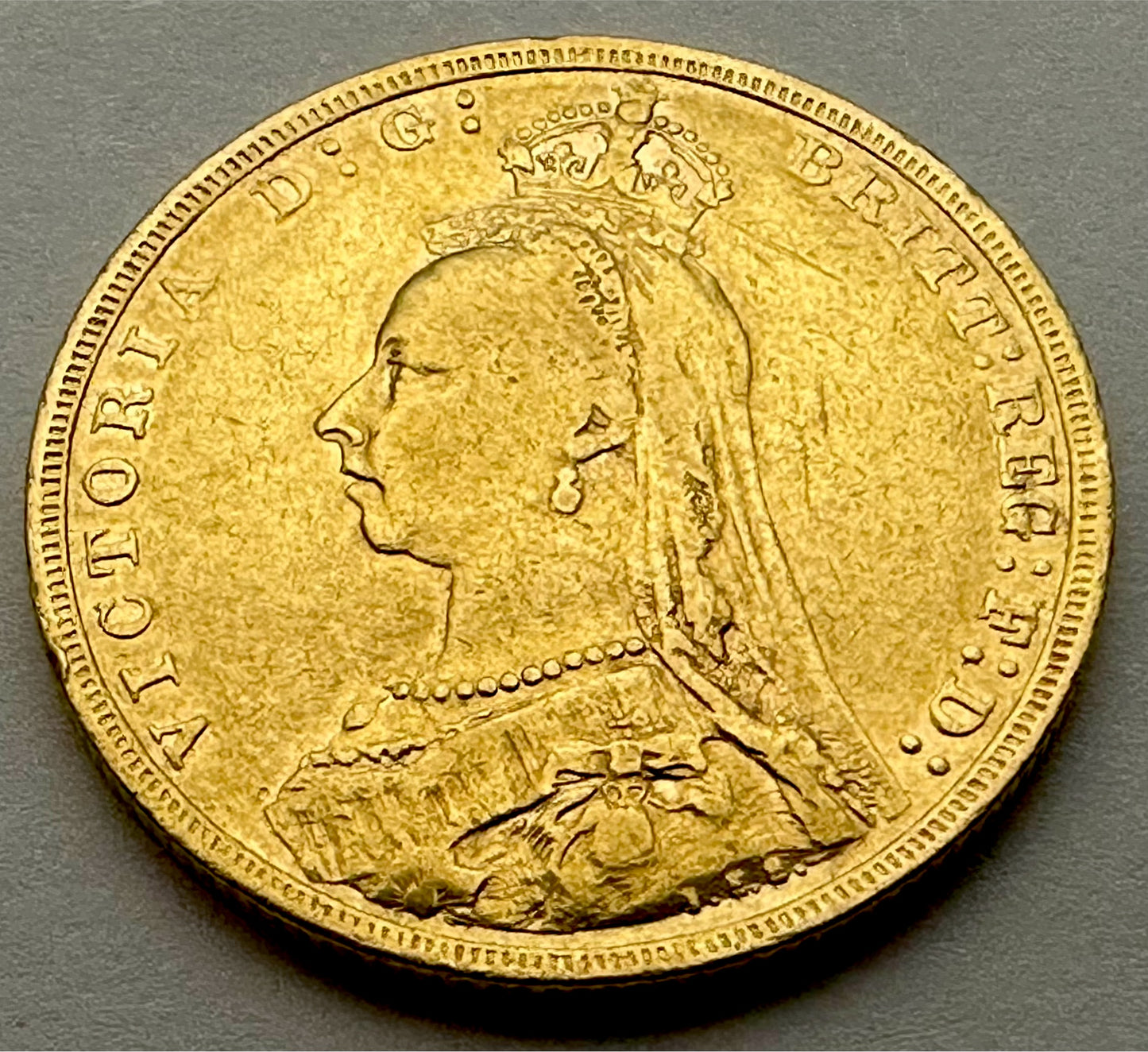 1892 Victoria Jubilee Head Full Sovereign