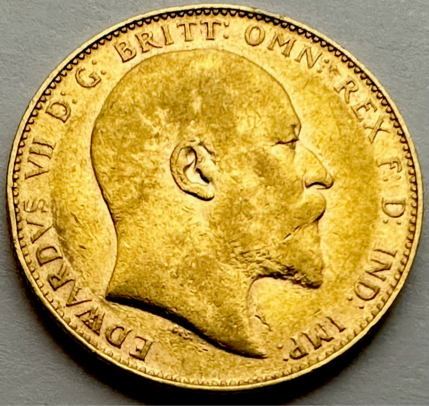 1907 King Edward VII Full Sovereign - Perth