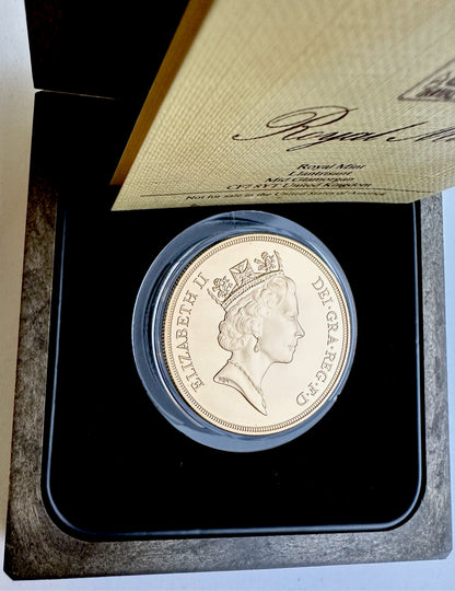 1986 Brilliant Uncirculated 5 Sovereign - Boxed and COA