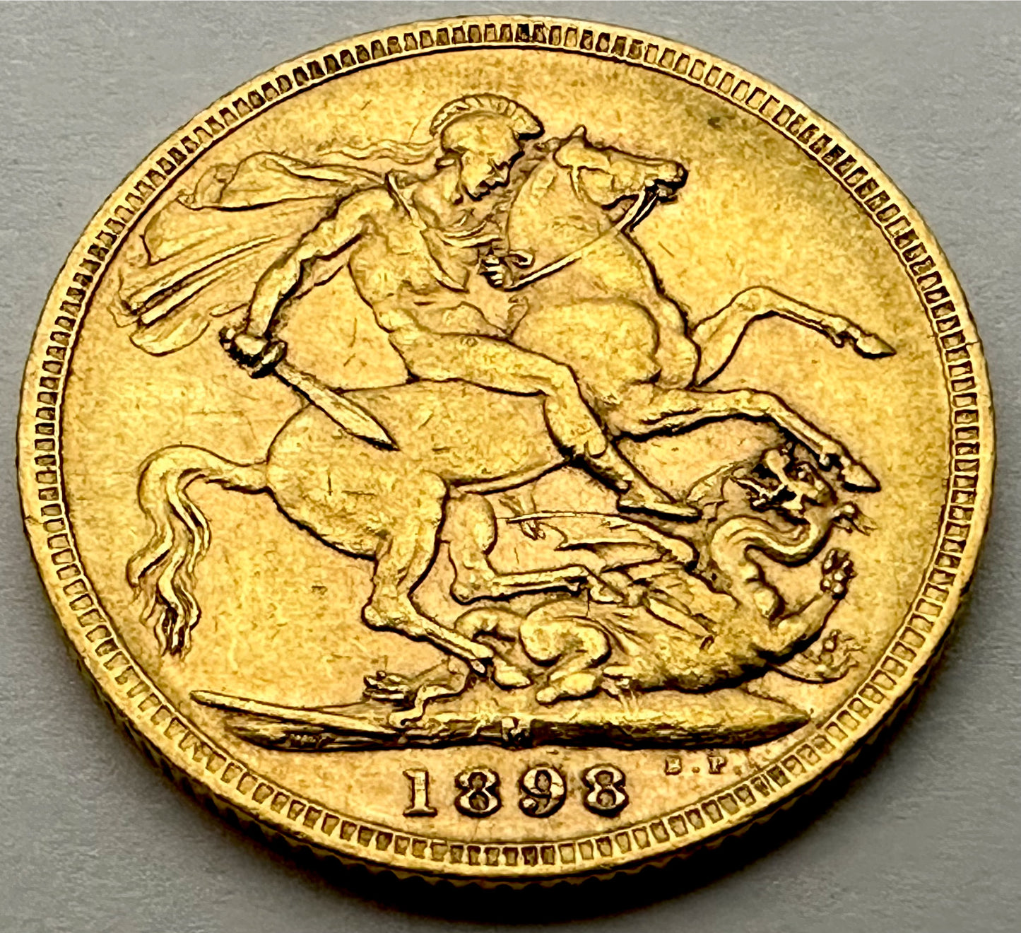 1898 Victoria Old Head Gold Full Sovereign - Melbourne