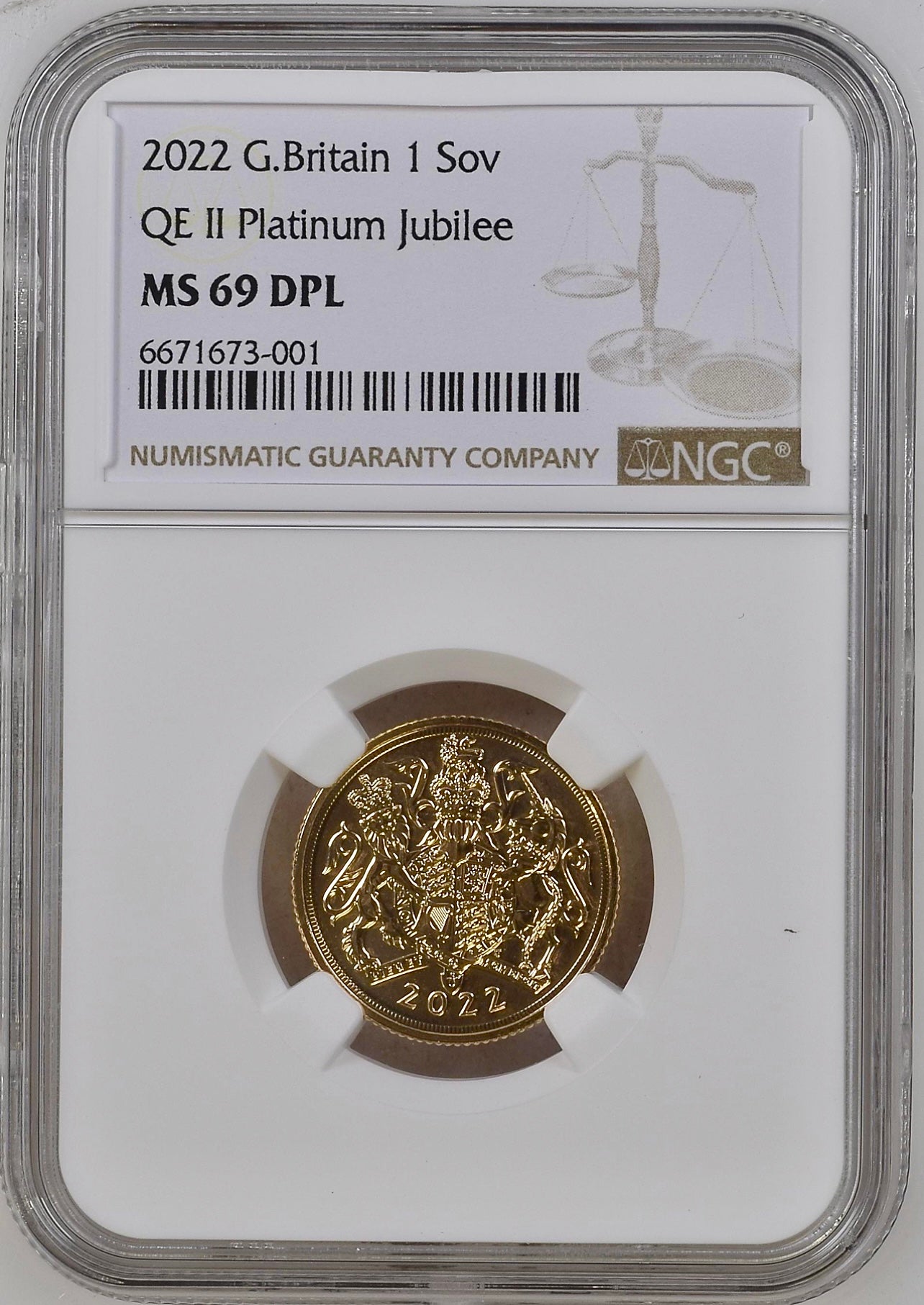 2022 Full Sovereign NGC MS69 Deep Proof Like