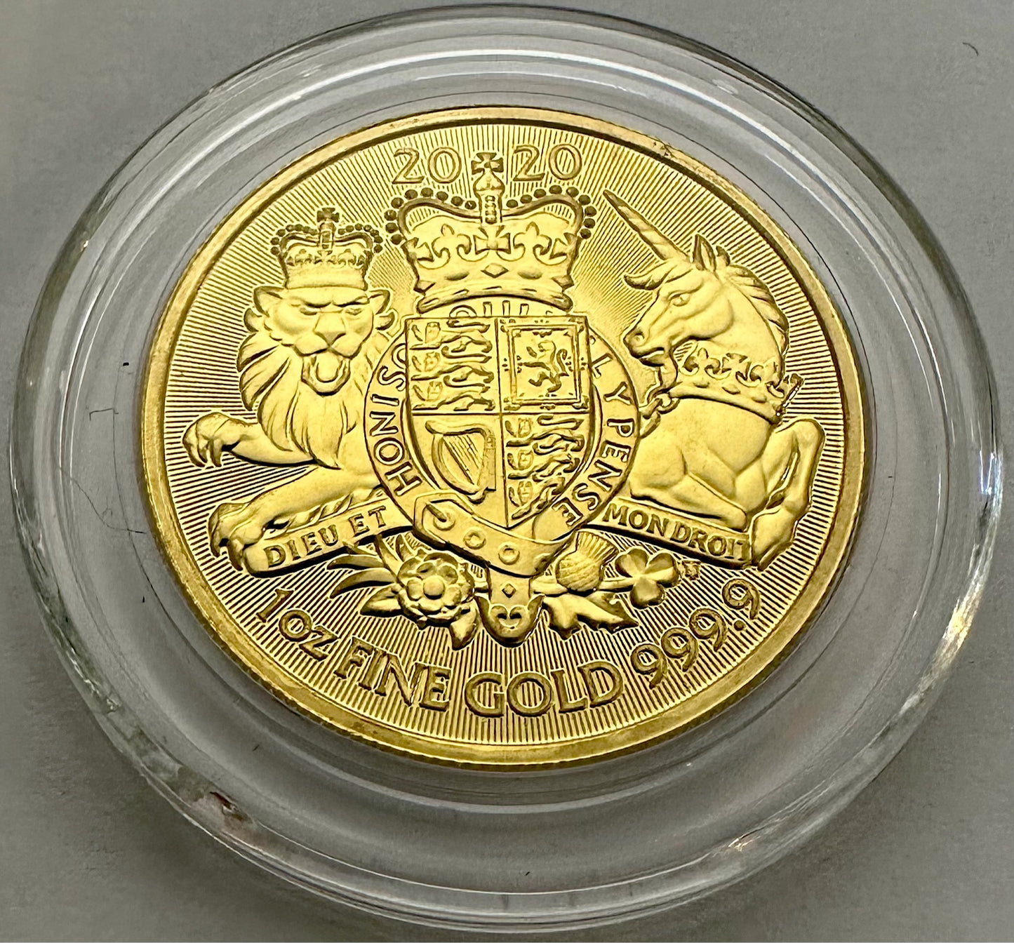 2020 1 Ounce 999.9 Gold Royal Coat of Arms