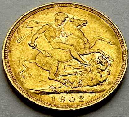 1902 King Edward VII Full Sovereign - Perth