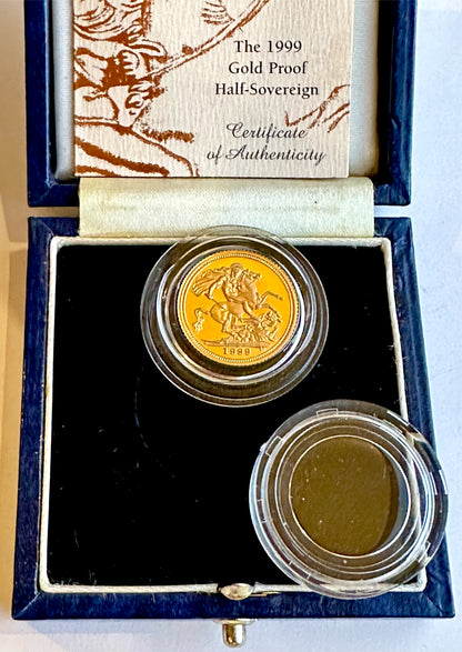 1999 Gold Proof Half Sovereign