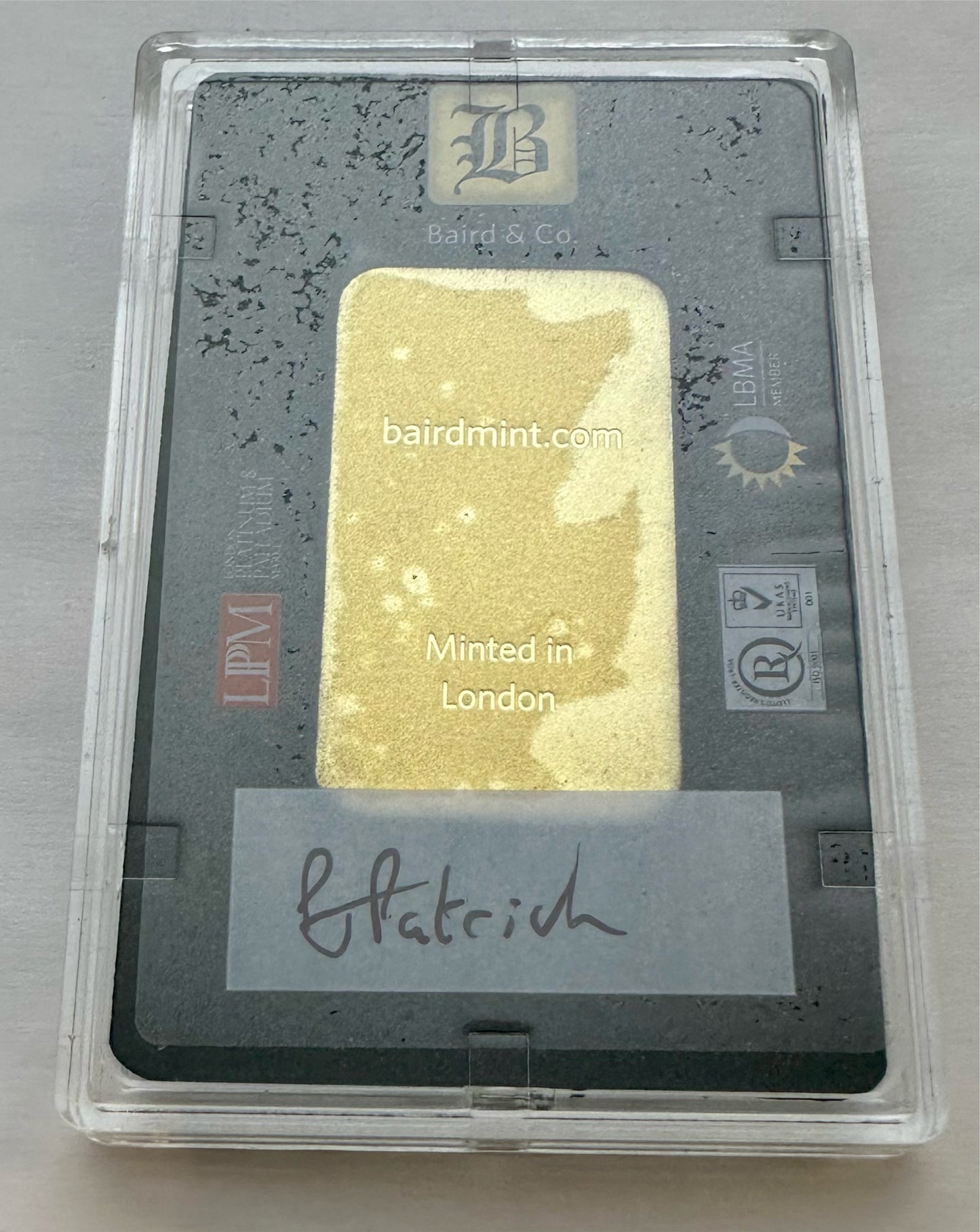 Baird & Co. 50 Grams 999.9 Gold Bar